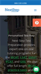 Mobile Screenshot of nextsteptestprep.com